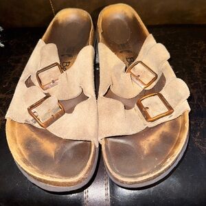 Birkenstock Betula Womens Siena
Brown Suede Slide Sandals